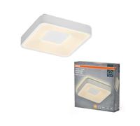 OSRAM Luz de techo LED ORBIS Piana 290mm, 16W, 3000K blanco cálido, Click-DIM, Blanca, Metal, IP20