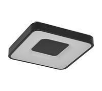 OSRAM Luz de techo LED ORBIS Piana 380mm, 24W, 3000K blanco cálido, Click-DIM, Negra, Metal, IP20