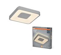 OSRAM Luz de techo LED ORBIS Piana 380mm, 24W, 3000K blanco cálido, Click-DIM, Plateada, Metal, IP20