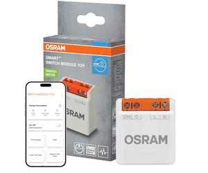 OSRAM Módulo de conmutación SMART+ WiFi, 1 canal, 8 A, contador de energía, blanco