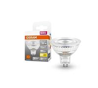 OSRAM MR16 - Bombillas reflectoras LED de bajo voltaje (casquillo retrofit, 50 W de repuesto, GU5.3, 2700 K, cristal, 6 unidades, gris oscuro, 2700 K, luz blanca cálida)
