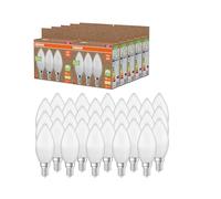 OSRAM NATURE LOOP - lámparas LED especialmente sostenibles hechas de plástico reciclado, paquete de 30 bombillas, reemplaza bombillas incandescentes tradicionales de 40W, forma de vela, E14