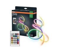 OSRAM Neon Digital Flex Cintas LED Multicolor 5M RGB + RC Silicona Protección IP44, Iluminación Directa/Indirecta para Jardín y Balcón