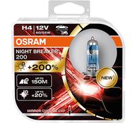 Osram Night Breaker 200 Laser Silver LED H1 H3 H4 H7 H8 H11 HB3 HB4 Libre Wah...