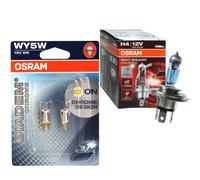 Osram Night Breaker Ilimitado H4 110% Diadem Cromo WY5W Bombilla Lámpara