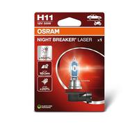 OSRAM NIGHT BREAKER LASER H11, +150% más brillo, lámpara de faro halógena, 64211NL-1BL, 12V, blister (1 lámpara)