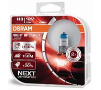 OSRAM NIGHT BREAKER LASER H3 Duobox Nueva Generación 1450 lm