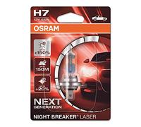 OSRAM Bulbo H7 Night Breaker Laser 12V 55W PX26d - unidad, blanco