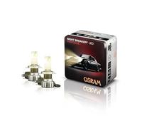 OSRAM NIGHT BREAKER LED VINTAGE H4 + adaptador R2, 3000K, temperatura de color blanco cálido, hasta un 330% más de brillo