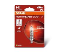 OSRAM NIGHT BREAKER SILVER, H1, lámpara de faro halógena, Blíster individual (1 lámpara)