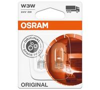 OSRAM O2841-02B Lámpara W2,1x9,5d W3W 24V 3W, 2 Unidades