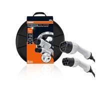 OSRAM BATTERYcharge 7PIN | 3FASE | Cable de carga de 16 AMP para vehículos eléctricos e híbridos enchufables, tipo 2 a tipo 2, 11 kWh, longitud de cable de 5 m