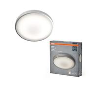 OSRAM Orbis LED lámpara techo/pared con cambio de luz blanca por interruptor, regulable, luminaria montaje blanca aluminio, IP20, para iluminación decorativa