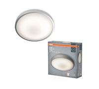 OSRAM Orbis LED lámpara techo/pared con cambio de luz blanca por interruptor, regulable, luminaria montaje blanca aluminio, IP20, para iluminación decorativa