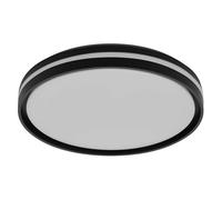 OSRAM ORBIS Noemi luz de techo LED 480mm, 36W, 3000K blanco cálido, Click-DIM, Negro, Metal con anillo de plástico