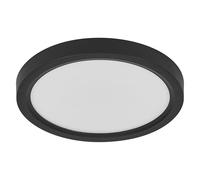 OSRAM Orbis Quickfix 245mm Lámpara de techo LED, 20W, 3000K Blanco cálido, 2100lm, Click-DIM, Negro, Plástico/Metal