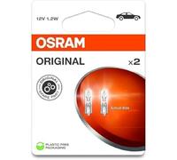 OSRAM ORIGINAL LINE 12V, Base de cuña de vidrio, 2721-2BL, Blíster doble (2 lámparas)
