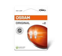 OSRAM ORIGINAL LINE 12V, Base de cuña de vidrio, 2721-2BL, Blíster doble (2 lámparas)