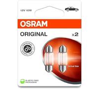 OSRAM ORIGINAL LINE 12V, C10W, Lámparas de señalización halógenas, Festoon, Lámpara de señalización, Doble blister (2 lámparas)