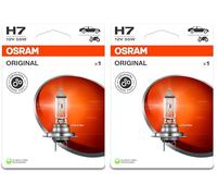 OSRAM ORIGINAL LINE 12V, H7, lámpara de faro halógena, Blister individual (1 lámpara) (Paquete de 2)
