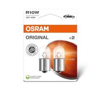OSRAM ORIGINAL LINE 12V, R10W, Lámpara de señalización, Base Metálica, Doble Blíster, (2 lámparas)
