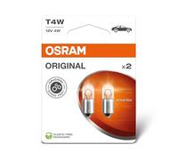 Osram Lámpara de señalización ORIGINAL LINE 12V T4W - Base metálica - Doble blister (2 lámparas)