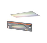 OSRAM Panel LED SMART+ Matter over Wifi 120x30cm, cambio de color RGB y blanco cálido 3000K, 36W/3000lm, plafón Smart Home para estancias grandes