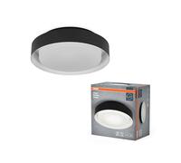OSRAM Plafón ORBIS MADRID 290mm, negro, casquillo E27, puede equiparse con lámpara smart, alta calidad, diseño moderno, carcasa metálica, apto para interior, redondo, IP20