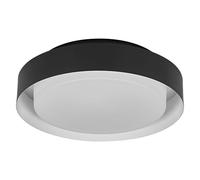 OSRAM Plafón ORBIS MADRID 290mm, negro, casquillo E27, puede equiparse con lámpara smart, diseño moderno, carcasa metálica, apto para interior, redondo, IP20