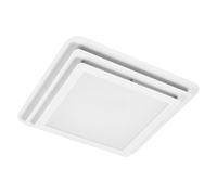 OSRAM Plafón ORBIS SPIRAL LAYER CL 45X45cm, blanco, 26W, 3000lm, color de luz blanco cálido, distribución efectiva de luz directa e indirecta, larga duración, cuadrado, diseño por capas, IP20, 3000K.