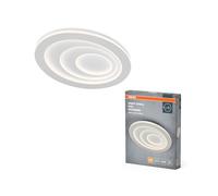 OSRAM Plafón ORBIS SPIRAL OVAL 485mm, blanco, 37W, 4000lm, color de luz blanco cálido, distribución efectiva de la luz directa, larga duración, módulo LED no reemplazable, ovalado, IP20, 3000K.