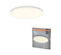 OSRAM Planon Frameless Round, panel luminoso sin marco en blanco con tecnología LED avanzada, 28 W, forma redonda (450 mm Ø), color de luz blanco cálido a 3000 K, carcasa de aluminio
