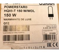 OSRAM POWERSTAR HQI-T 150W/WDL CALIDO BLANCO DE LUXE G12