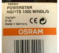 OSRAM POWERSTAR HQI-TS 1000W/NDL/S Halógeno - Lámpara De Vapor Metálico K12s