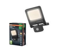OSRAM Proyector LED ENDURA FLOOD PC 30W con sensor, blanco cálido 3000K, 3000 lúmenes, IP44, detector de movimiento, 9 m, control de tiempo 5 s-10 min