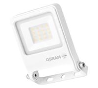 OSRAM Proyector LED ENDURA FLOOD PC de 10 W, blanco cálido de 3000 K, 1000 lúmenes, IP65, material reciclado, soporte de montaje de 180°, blanco
