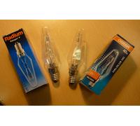OSRAM RADIUM Halogen Classic Lámpara Halolux HC Vela Pira E14 40W 64861
