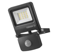 OSRAM Reflector Exterior LED con Sensor ENDURA, 10W, 1000lm, 4000K blanco frío, Sensor de Movimiento 9m, Aluminio, IP65