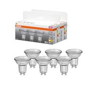 OSRAM Reflector LED Spot Star PAR16, 2700 K blanco cálido, 3,7 W, GU10, 36°, 350 lm, transparente, para focos, iluminación de acento, vitrinas, 15.000 h,2-Pack