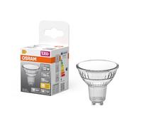 OSRAM Reflector LED Spot Star PAR16, blanco cálido 2700 K, 3,1 W, GU10, 120°, 350 lm, transparente, para iluminación puntual, iluminación de superficie, 15.000 h