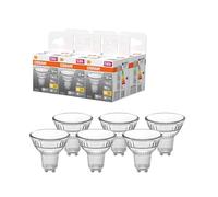 OSRAM Reflector LED Spot Star PAR16, blanco cálido 2700 K, 3,1 W, GU10, 120°, 350 lm, transparente, para iluminación puntual, iluminación de superficie, 15.000 h,6-Pack