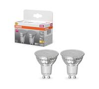 OSRAM Reflector LED Spot Superstar PAR16 50 regulable, blanco cálido 2700 K, 3,7 W, GU10, 36°, 350 lm, 15.000 h, para focos, iluminación de acento y vitrinas.