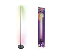 OSRAM Rinconera pie SMART+ WIFI LED, redonda, negra 14W, 1170lm, luz blanca, color regulable, función DIY y ritmo musical, larga duración, instalación sencilla, controlable mediante app, 2700-6500K