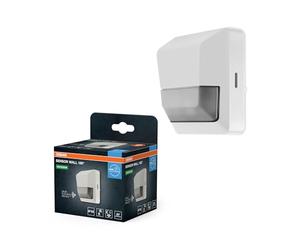 OSRAM SENSOR luminaria de pared con sensor de movimiento 180° y sensor de luz para montaje en techo a ras, blanco, protección IP55, para zonas de entrada