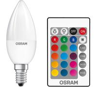 Osram Set 2 Bombillas LED 4.5W RGB+Blanco Cálido 2700K E14 Con Mando