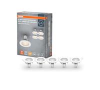 OSRAM Set focos empotrados techo blanco con 5 LED 2.6W GU10, IP20, interior