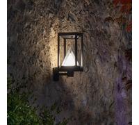 OSRAM SMART+ Aplique LED para exterior solar ALPS, negro Sensor