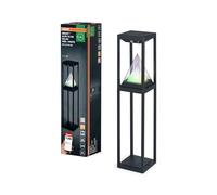OSRAM SMART+ - Lámpara solar para camino, con Bluetooth, luz blanca cálida (3000 K) y luz de color, utilizable sin electricidad, hasta 2,5 horas de combustión al 100% de luz, recargable con cable