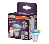 OSRAM SMART LED Spot PAR16 Reflektor GU10, 4.9W ZigBee 3.0, RGBW 16 Mio. Farben, dimmbar, App Steuerung, Alexa