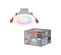 OSRAM SMART+ Matter Downlight Empotrable LED Blanco 86mm, 4.5W, 300lm, RGB+TW 3000-6500K, WiFi, Alexa, 110°, Empotrado